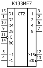условное графическое обозначение микросхемы  К133ИЕ7