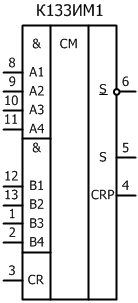 условное графическое обозначение микросхемы  К133ИМ1