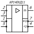 условное графическое обозначение микросхемы К140УД11