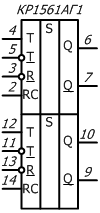 условное графическое обозначение микросхемы КР1561АГ1