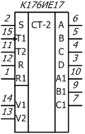 условное графическое обозначение микросхемы К176ИЕ17