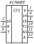 условное графическое обозначение микросхемы К176ИЕ5