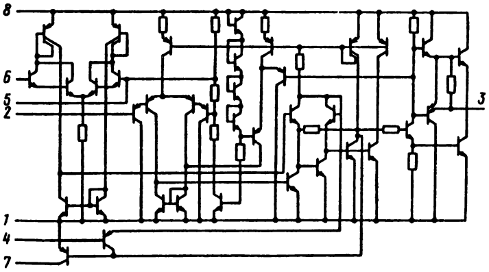 Электрическая схема микросхем КР1006ВИ1, КФ1006ВИ1