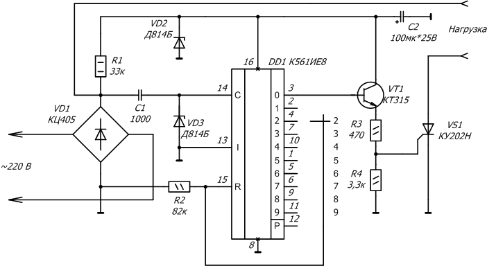 Pic16f716 схема регулятора оборотов