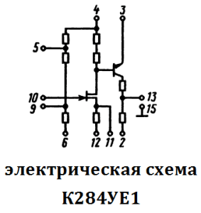 электрическая схема К284УД1